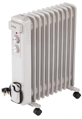 Oypla Electrical 2500W 11 Fin Portable Oil Filled Radiator Electric Heater