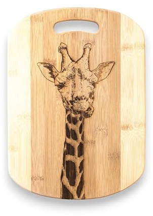 Bamboo - Giraffe Cutting Board 14''x9.5''x.5''