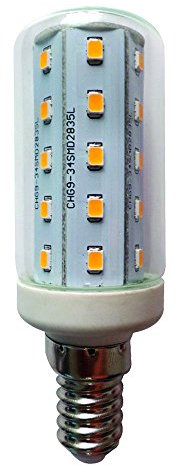 NCC-Licht LED Leuchtmittel T30 Röhre 4W E14 Corn 3000K warmweiß 360°