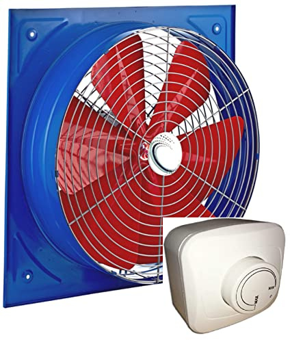 550 mm - Ventilador industrial con 600 W regulador de velocidad axial pared ventilador ventilador ventilador empotrable para ventilador ventilador axial Ventilador Axial ventiladores 55 cm 230 V 230 V