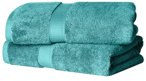 Superior Juego de Toallas de baño de algodón Egipcio de 800 g/m², Incluye 2 Toallas de baño, Esenciales de Felpa de Lujo, Toallas absorbentes de Secado rápido, baño de Invitados, apartamento, Nuevo