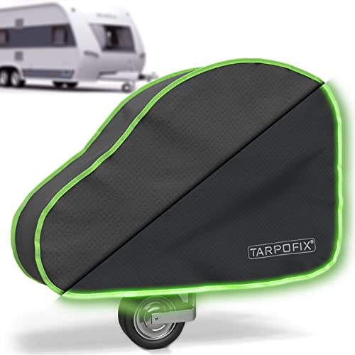 Tarpofix® Deichselabdeckung för Husvagn | Kåpa för Dragkrok med Dubbel Klicklås | Deichselhaube för Släpfordon Vattentät | Universell Kåpa för Släpfordonsdeichsel | Deichselskydd för Bil