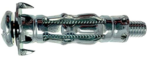 fischer - Cheville métallique pour placo HM 6x37 mm avec vis métrique/Boîte de 50 Gris 558104