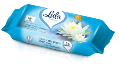LULA Fuktat toalettpapper med extrakt av vit lilja 40 st