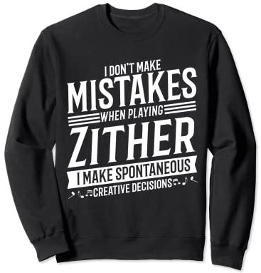 Zither Player Musikinstrument Musik Zither Sweatshirt