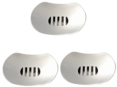 Zerodeko 3pcs Flying Saucer Soap Dish Stainless Steel Double Layer Soap Holder for Bathroom Shower Draining Elegant Design for Kitchen Vanity Tray