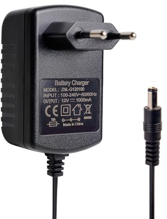 Caricabatteria da auto elettrica per bambini, 12 V, 1 A, caricatore per giocattoli di guida elettrici, moto, SUV, ATV, auto, una varietà di auto elettriche