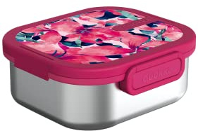 Quokka KAI PINK BLOOM | SCATOLA PER PRANZO IN ACCIAIO INOX