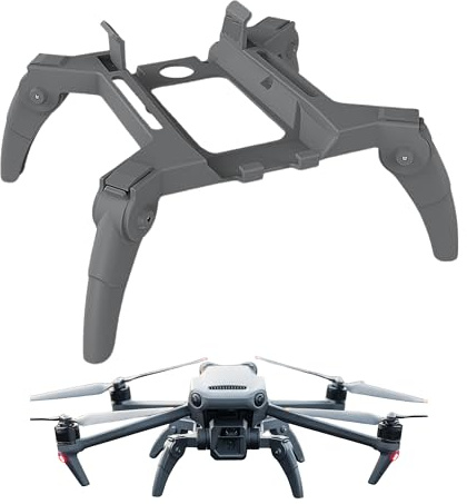 Drohnen Fahrwerk, 1 Set, in Grau, kompatibel mit DJI Mavic und Classic, Landebeine schützen Gimbal und Unterboden, Unterbau für sanftes Landen, Fahrwerksbeine Landung Gestell, Drone Landegestell
