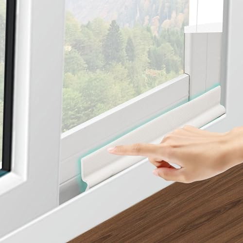 CATELL 10M Blanco Burlete Ventana Corredera Aislante Puertas de Entrada Burlete Puerta Entrada Frio Burlete Espuma Autoadhesiva para Burletes para Ventanas Insonorizar