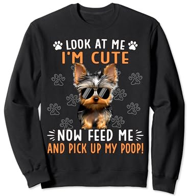 Yorkshire Terrier Teacup Haircuts Food Collar Teacup Yorkie Sweatshirt