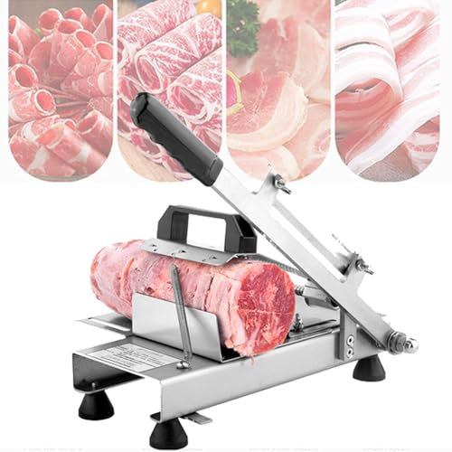 YJFEDCC Hot Pot Mutton Roll Slicer, Hot Pot Restaurant Fat Beef Roll, Manual Meat Slicer, Thin Slice Fat Beef Slicer