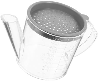 TOPBATHY Filtro Per Olio Contenitore Trasparente Per Grasso Contenitore Per Olio Da Cucina Per Cucina