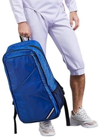 Dickly Fecht-Aufbewahrungstasche, Fecht-Rucksack mit Griff, verstellbarem Schultergurt, leichte praktische Handtasche für Fechtausrüstung, Blau