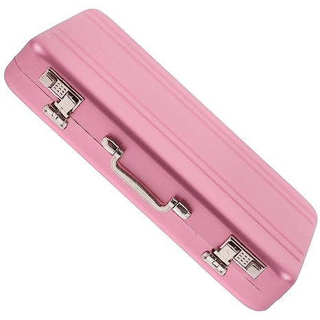 TOGEVAL Id-karten-aufbewahrungsbox Safe-box-form Kartenhalter Mini-aktentasche Visitenkarten-organizer Kartenetui Aus Metall Praktisch Und Tragbar Für Erwachsene