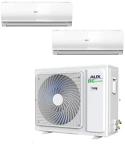 CLIMATIZZATORE DUAL AUX 12+12 DC INVERTER GAS R-32 A++A+ CON UNITA’ ESTERNA AM2-H18/4DR3C WI-FI READY
