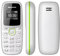 GiDaCom Mini telefono GSM 2G dual SIM con supporto microSD 16 GB, Bluetooth, lettore MP3 il più piccolo al mondo (bianco)