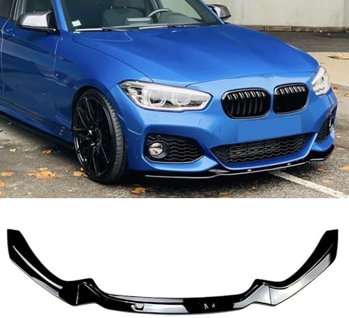 HhhhhYf Spoiler Pare-Chocs Avant pour BMW 1er F20 F21 M-Pack 118i 118d 120i 120d M135i M140i 2015-2019,Durable Anti Collision Auto Becquets Avant Becquet de Lèvre Avant Accessoire Voiture,B