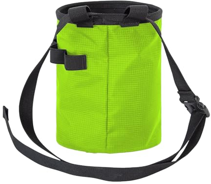 Generisk klätterkritväska | Chalk Bag med justerbart midjebälte och dragkedja – för klättring, bouldering, tyngdlyftning, skivgolf, väggträning, fitness, sport och utomhus