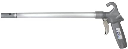 Guardair Long John Safety Air Gun with 24-Inch Aluminum Extension, High Performance OSHA Compliant Alloy Nozzle, Gray/Silver (75LJ024AA)