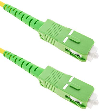 BeMatik - Cavo in fibra ottica di 15 m SC/APC SC/APC Simplex monomodale 9/125 OS2