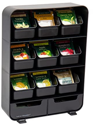 Mind Reader Baggy Support de rangement pour sachets de thé Pour 180 sachets