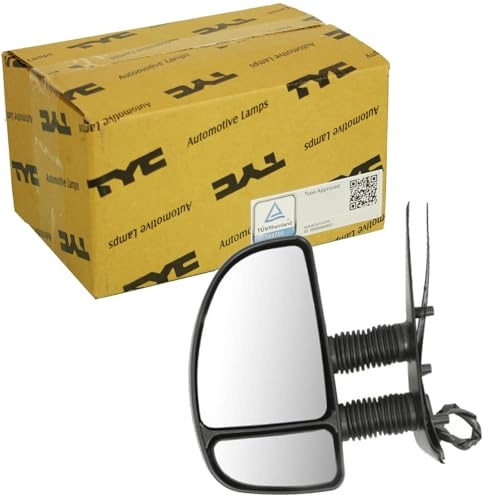 TYC 309-0142 Rétroviseur extérieur pour ajustage électrique des rétroviseurs convexe chauffant Bras long de rétroviseur gauche Compatible avec FIAT Ducato II Camion plate-forme/Châssis 244, CITROËN