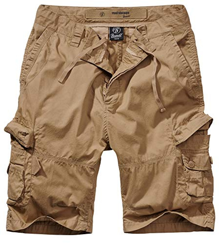 Brandit Ty shorts, lätta shorts, 100% bomull, storlekar S till 5XL, Kamel, S
