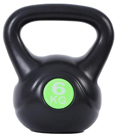 AKT Kettlebell Kesselglocke Männer und Frauen Krafttraining Professionelle Sportausrüstung Sporthalle Haushaltshanteln Gewichtheben Workout,6KG