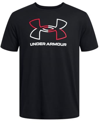 Under Armour Herren UA GL Foundation SS T T-Shirt, Schwarz (001)/Rot, XL/Tall