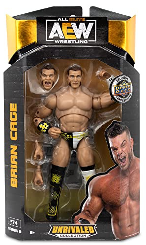 All Elite Wrestling – 15,2 cm Brian Cage Figur – AEW Unrivaled Kollektion Serie 9