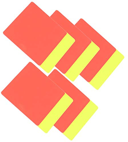 Ejoyous Carte Arbitro Calcio, Rosse e Gialle, per Gioco Arbitro Sport Scuola