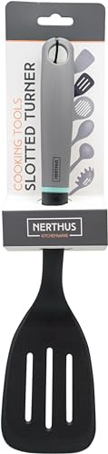 Nerthus FIH 1244 espátula ranurada cocina antiadherente sin BPA utensilio cocina diaria