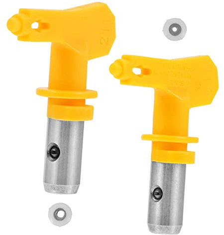 OSALADI 2pcs Airless Sprayer Nozzle Tips for High Pressure Spraying Compatible Airless Paint Sprayers for Water-based Lacquers Stains and Polyurethanes