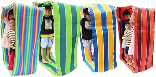 MaiBuL LNNW Teamwork-Laufmatte 4PCS Gruppe Kooperative Spielen Oxford Tuch Laufmatte, Erwachsene Kinder Outdoor Karneval Aktivität Wettbewerb Spiel Laufmatte (Size : Adult-8M)
