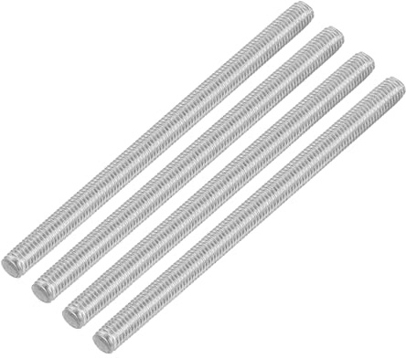 QUARKZMAN M5 x 85mm de Varilla Roscada Completa, 4Pcs Pernos de Barra de Acero Inoxidable Rosca a la Derecha, para Ensamblaje de Muebles y Maquinaria
