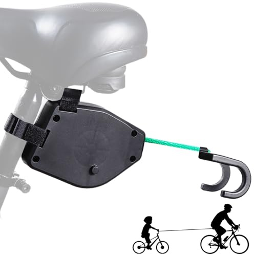 Bike Tow Rope for Children, Bike Towing System Rope for Parent-Kid Towing Straps Kids Tow Behind Bike System Secure Retractable Children's Bicycle Traction Rope
