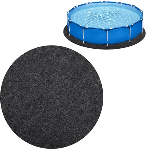 Whirlpool Matte 200cm,Poolunterlage rutschfeste Unterlage Rund,Anti-Rutsch Wasserdichtes Pool Unterlage Outdoor,Schwimmbecken Matte Pool Bodenplane Faltbarer,Bodenschutz Bodenplatte schützt & isoliert