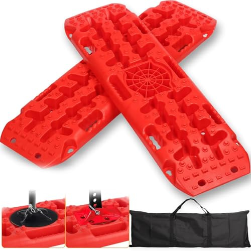 2 stycken sandplåtar, sandplåtar offroad, starthjälp husbil, sandplåt, husbil, däckstege för sand/lera/snö, 10T, dragmatta för terrängfordon, husbil, lastbil (svart, 107 x 31 x 7 cm)