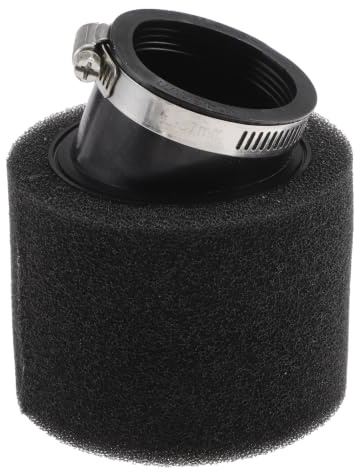 HEROFFIX Filtro De Aire Para Moto Universal 48-50mm Limpiador De Admisión De Aire Filtro De Aire De Espuma De Goma De Repuesto Para Dirt Pit Bike ATV Scooter Ciclomotor Negro 1 Juego