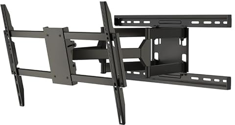 Staffa da parete per TV a basso profilo per violoncello per la maggior parte dei televisori LED/LCD/OLED al plasma da 32 a 90, ultra sottile, montaggio a parete fino a 65 kg, VESA 600 x 400 mm