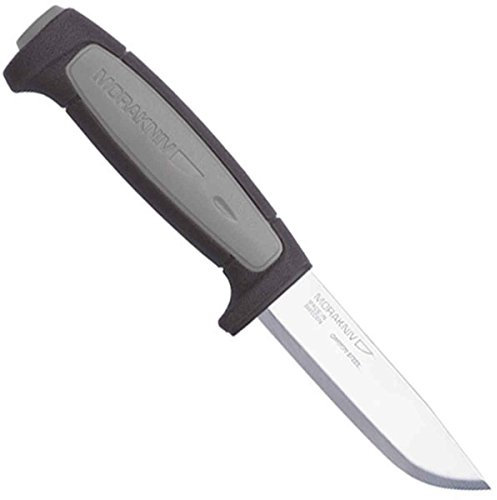 Morakniv M-12249 Gürtelmesser ROBUST - Carbonstahl Klinge - nicht rostfrei - TPE Gummigriff - Kunststoffscheide