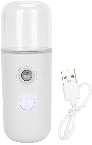 Nano-Gesichtssprühgerät, Tragbarer Cool Mist-Gesichtsdampfer, Feuchtigkeitsspendendes Gesichtsspray für Hautpflege, Make-up, Wimpernverlängerung (30 Ml)