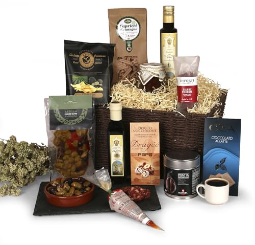Gluten Free Italian Pasta Hamper - Pasta, Coffee & Chocolate - Italian Food Gift Basket, Gluten Free Hamper For Men by Hay Hampers
