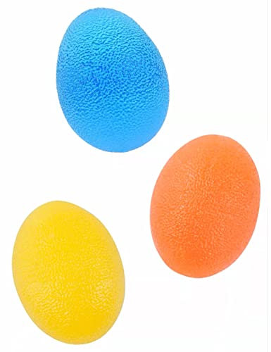 GaoBangM Gel Hand Balls - 3 Pcs Finger, Wrist Arthritis Hand Therapy | Squeeze Exercise Stress Balls for Grip Strengthen and Stress Relief