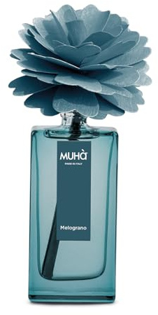 MUHA' Peony Diffuser 50 ML Blu Melograno Trasparente | Profumatore per Ambienti