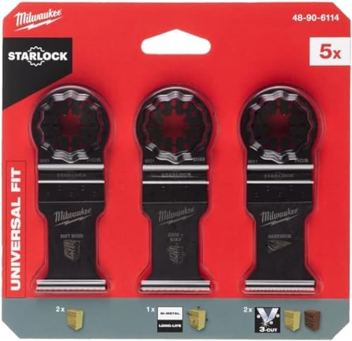 MILWAUKEE Multitool-Klingen aus Holz, 5 Stück – 48906114