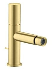 hansgrohe AXOR Uno Einhebel-Bidetmischer, Zerogriff, Zugstangen-Ablaufgarnitur, Farbe: Brushed Brass