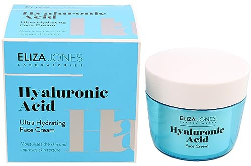 Eliza Jones Laboratories Eliza Jones Crème de jour pour le visage 50 ml, hydratation intense, prévention des rides et effet de peau éclatant (acide hyaluronique ultra hydratant)