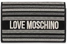Love Moschino BORSA CANVAS NERO+PU NERO